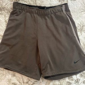Nike gray mens active shorts